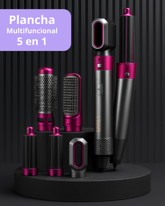 Plancha Silk Cabello multifuncional 5 en 1 - Adiós al frizz, hola al brillo